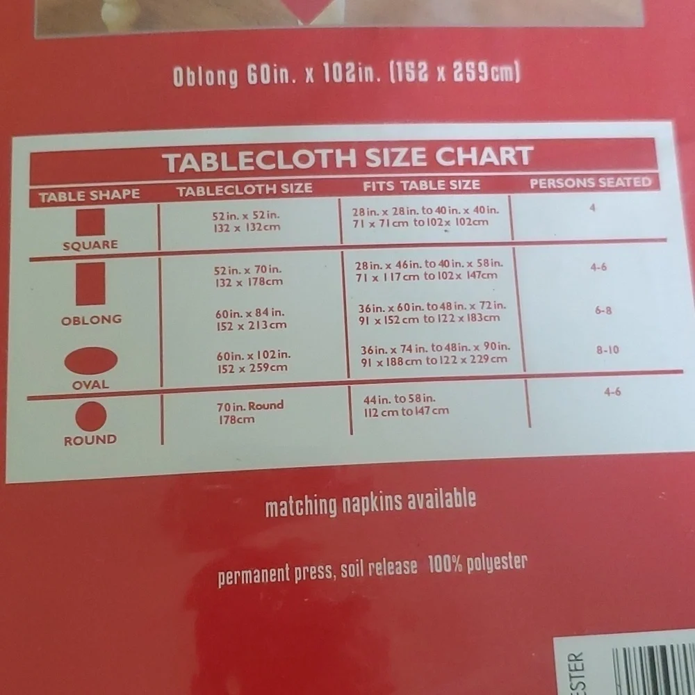 Tablecloth 60×102